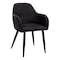 Monarch Specialties Dining Chair, Set Of 2, Side, Upholstered, Kitchen, Dining Room, Pu Leather Look, Metal, Black I 1193 - alternate 1